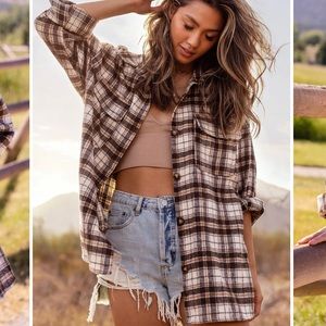 Like NEW Brown “S” Shacket